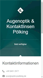Mobile Screenshot of optik-poelking.de
